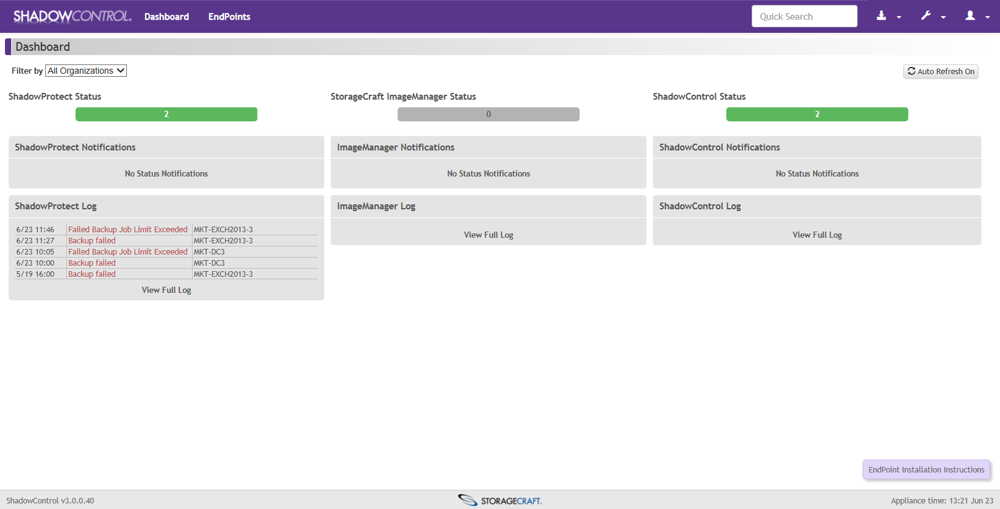StorageCraft Released ShadowControl V3.6 Software StorageNewsletter