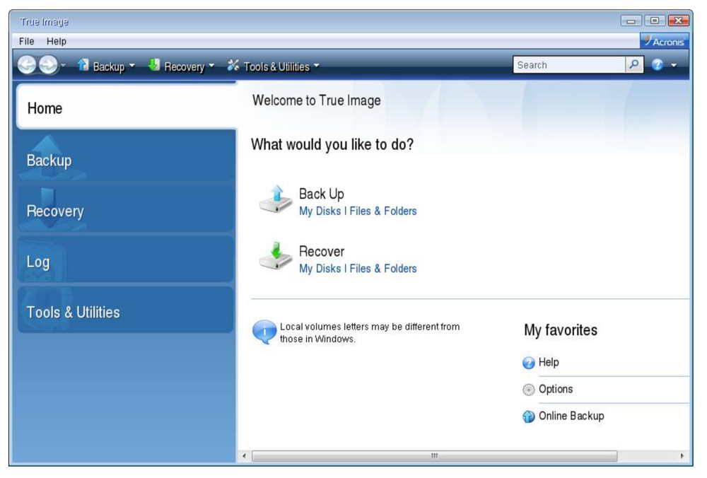 acronis true image backup bitlocker