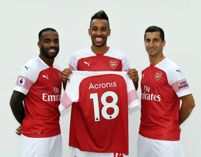 Acronis Arsenal Football Club partnership