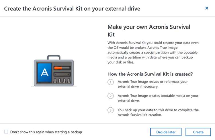 acronis true image 2019 rescue