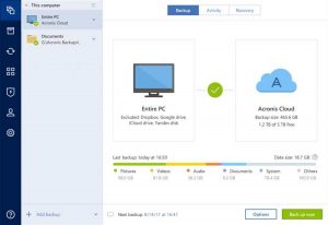 how to create win pe acronis true image 2019