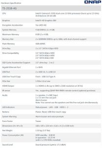 QNAP NAS TS-251B-4G SPECTABL 1808 1