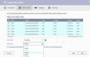 QNAP CREATE SSD CACHE
