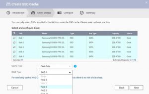 QNAP CREATE SSD CACHE