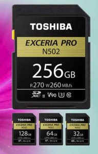 Toshiba Exceria Pro N502 SD Card 