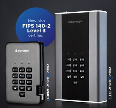 iStorage Storage Devices Passes FIPS 140-2 Level 3 Certification