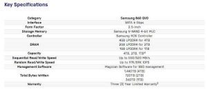 SAMSUNG 860 QVO SSD