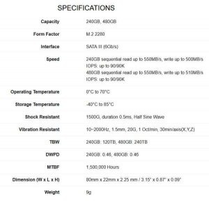 LEXAR ssd-nm200 SPECTABL