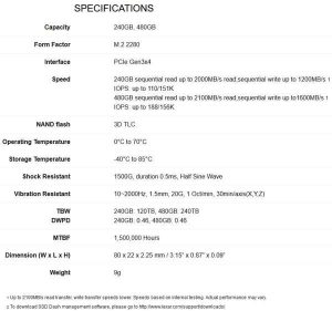 Lexar SSD ssd-nm600 SPECTABL