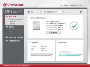 Transcend SSD Scope screenshot