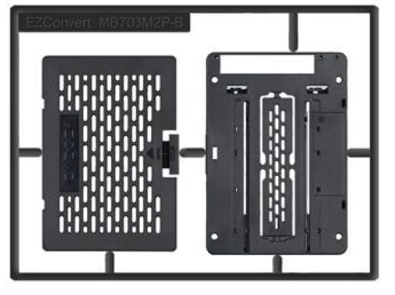 ICY DOCK EZConvert MB705M2P-B - M.2 NVMe SSD to 2.5 NVMe U.2 SSD Converter/Adapter - Black