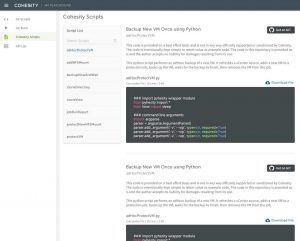 Cohesity EasyScript Cohesity Easyscript