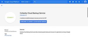 Cohesity Cloud Backup Service 03