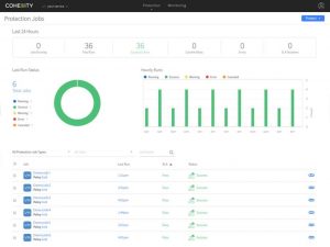 Cohesity Cloud Backup Service For Google Cloud Screen