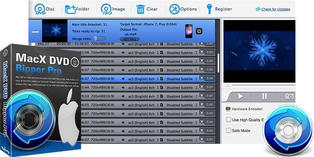 macx dvd ripper pro high cpu usage