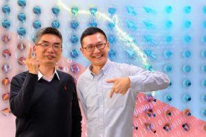 Professor Lai Chih Huang (left) And Lin Hsiu Hau Of Nthu