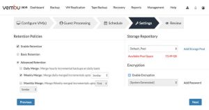 VEMBU BDR Suite- Essentials Retention-policy Vembu Bdr Suite Essentials Retention Policy