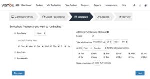 VEMBU BDR Suite- Essentials Scheduling Vembu Bdr Suite Essentials Scheduling