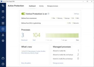 Acronis True Image Active Protection
