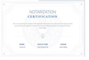 Acronis Notary Cloud Screen