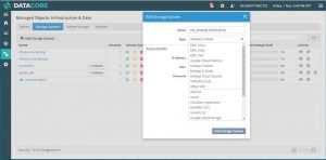 Datacore Vfilo Add Storage Screenshot