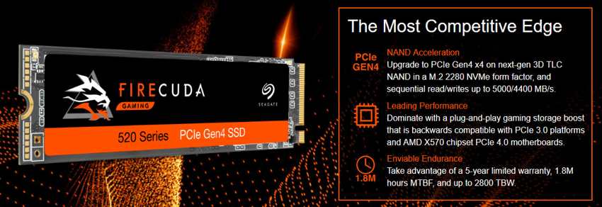 Seagate FireCuda 520 Gen 4 PCIe SSD