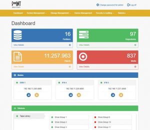 Point Archival Gateway Dashboard