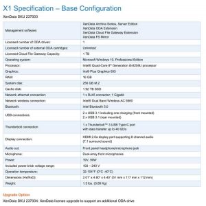 Xendata X1 Spectabl