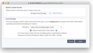 Archiware Configuration Of Disk And Cloud Storage