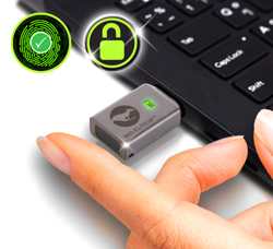 Kanguru Fingerprint Encrypted Usb Drive With Finger