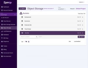 Spinup storage cloud screenshot Spinup Image 3