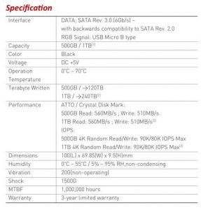 Teamgroup Ssd Spectabl Delta