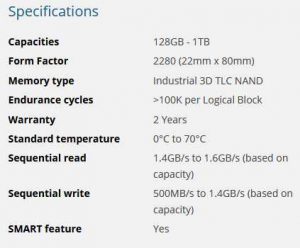 Cactus 270p Series Ssd Specabl