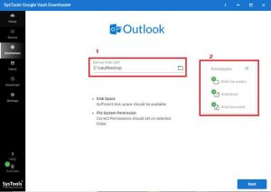 Systools Google Vault Downloader Screen5