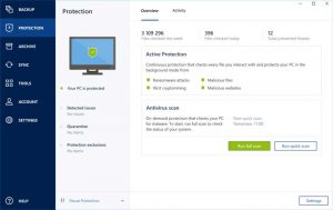 Acronis True Image 2021 Product Simplfied Screenshot