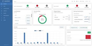 Storware Vprotect 4.0 Dashboard 2020 