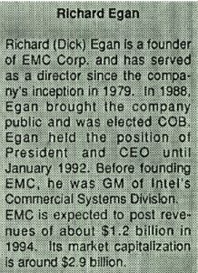 History Emc Egan F1