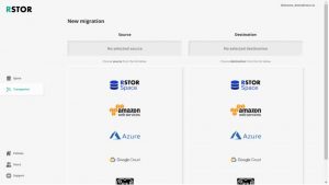 Rstor Management Console – Create New Rstor Transporter Cloud To Cloud Migration Rstor Management Console – Create New Rstor Transporter Cloud To Cloud Migration