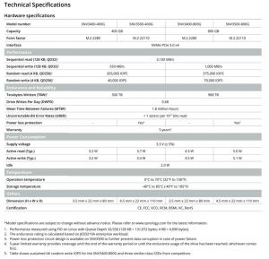 Synology Snv3000 Series Spectabl