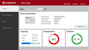 Transcend Ssd Scope Screenshot