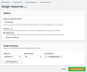 F20 Assigning Resources While Creating An Aws Backup Backup Plan