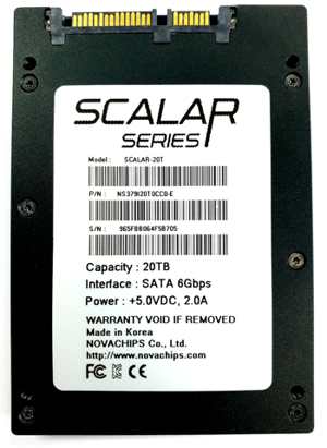 Novachips Scalar-20T 2.5-Inch SATA 20TB SSD With NAND and NVS3800 Controller - StorageNewsletter