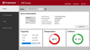 Transcend Ssd Scope Screenshot