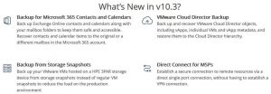 Nakivo V10.3 What's New Scheme