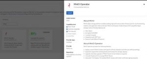 Minio Operator Screen