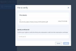 Acronis Notarization