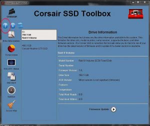 Corsair Ssd Toolbox Screenshot