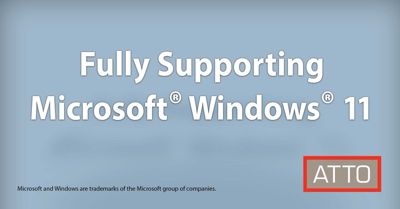 Atto Technology Supports Windows 11