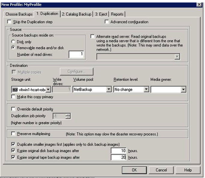 Veritas Netbackup Recovery Vault