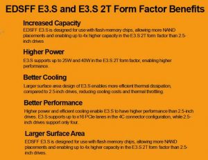 Kioxia Cd7 Series Ssd Edsff E3.s Form Factor